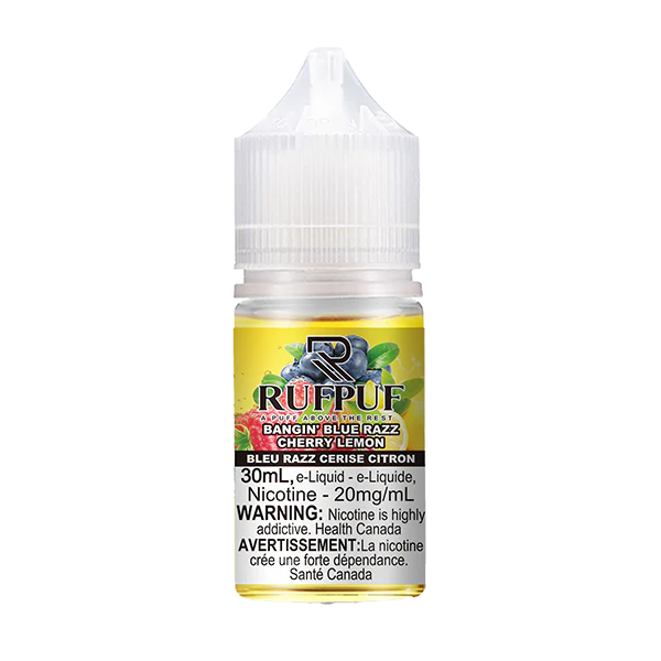 Ruff Puff Blue Razz Cherry Lemon 30mL Salt Nic