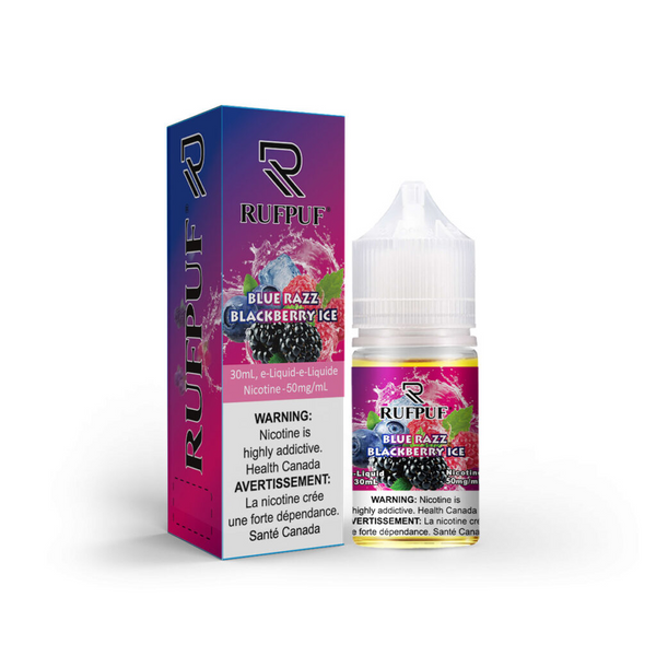 Ruff Puff Blue Razz Blackberry Ice 30mL Salt Nic
