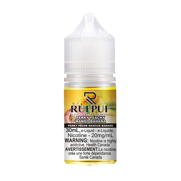 Ruff Puff Perky Peach Mango Banana 30mL Salt Nic