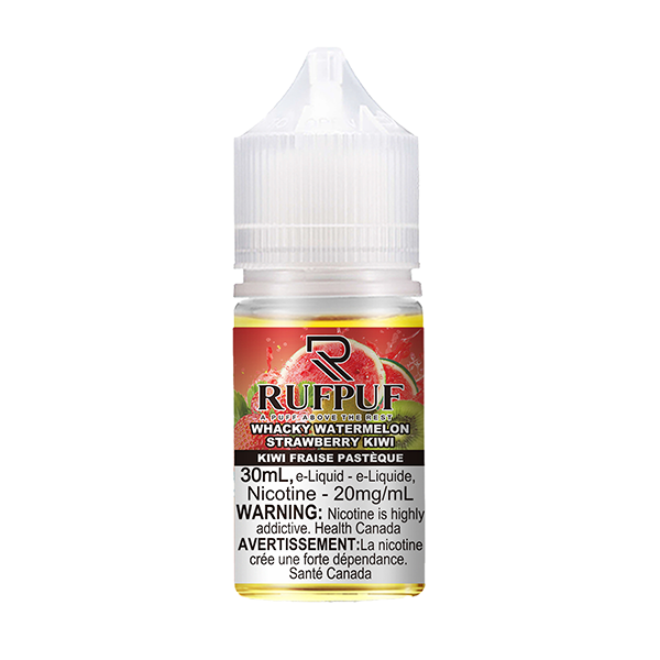 Ruff Puff Whacky Watermelon Strawberry Kiwi 30mL Salt Nic
